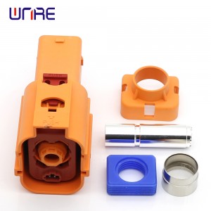 1P Straight Angle High Voltage Connector Plug Batteries 125/150/200A DC 1500V  Plugs Terminal Socket HV Connector High Power Connect