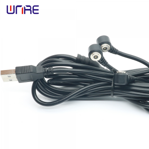 Connector Magnetic Cable Wire 1.4m Male 8mm Magnetic USB Cable 3 In 1