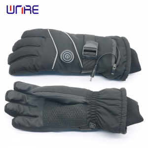 Electrically heated gloves Magnetic 7.4V battery charging Motorcycle gloves