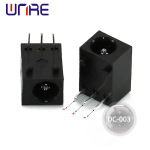 Bộ nguồn DC ổ cắm cái DC003 Right Angle 2.5mm