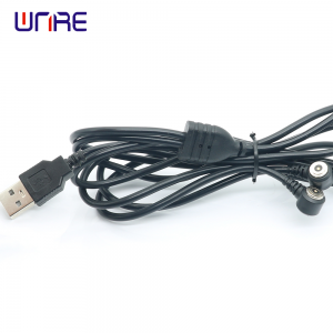 Magnetic Cable Female 8mm 2 In 1 Magnetic USB Cable 1.4m