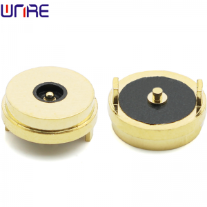 Round 360° strong magnetic male-female connector with PCB