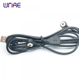 2 In 1 Connector Magnetic Cable 10mm Female Magnetic USB Cable 1.4m