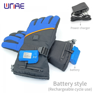 Electric heating gloves Magnetic heating ＆ 3.7V battery rechargeable gloves for winter cycling