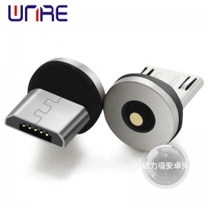 Micro-Plug Magnetic Charge Ho tjhaja ka Potlako Android Interfacing Connection Magnet Data Ho tjhaja Android Mobile Phone Cable USB Cord