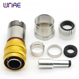 Metal High Voltage Connector 8mm Socket Waterproof Connector HV Connector For New Energy Electric Vehicles 25/35/50mm squared cable