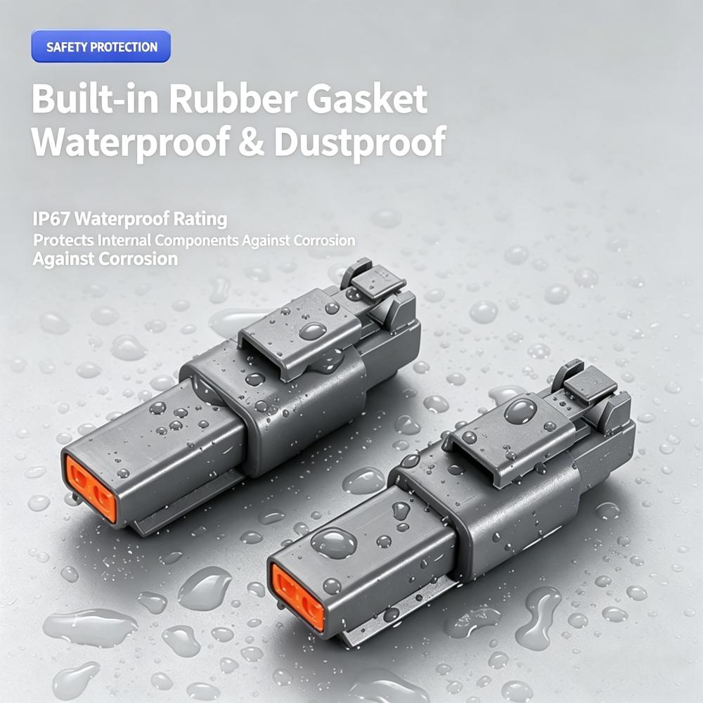 Waterproof DT Automotive Connector Plug Kit Male Female Socket 3P 4P 6P 8P 12P DT06-2S/DT04-2P for Automobile 22-16AWG