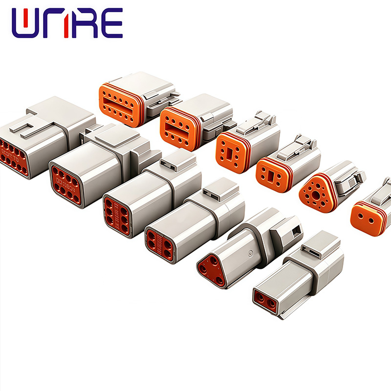 Waterproof DT Automotive Connector Plug Kit Male Female Socket 3P 4P 6P 8P 12P DT06-2S/DT04-2P for Automobile 22-16AWG