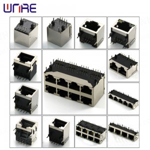 China Cheap price On Off On Rocker Switch - 8p8c rj45 rj11 Modular Plug Cable Connector PCB Mount Jack Female Socket Network Interface Cable RJ45 Connector – Weinuoer